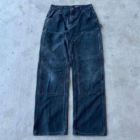 Vintage Y2K Carhartt black double knee work wear carpenter pants - Picture 1 of 7